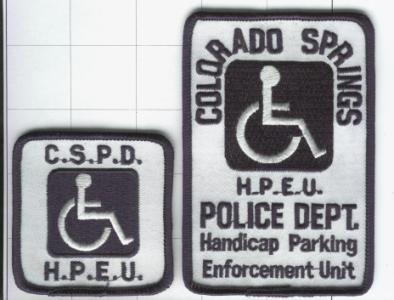 CSPD Handicapped Parking Emforcement Unit Set